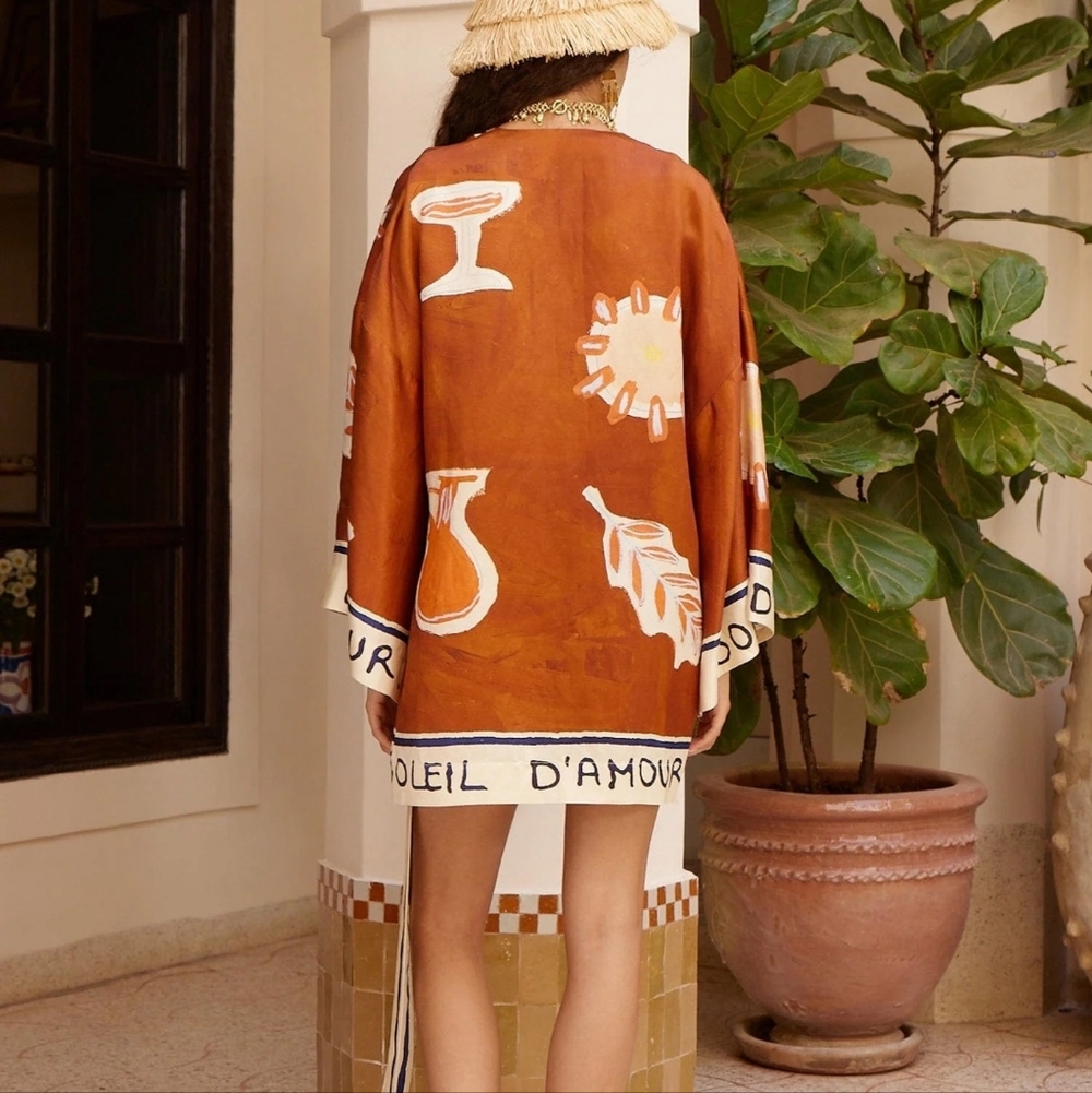 Alemais soleil d'amour wrap mini dress - Picture 3 of 14